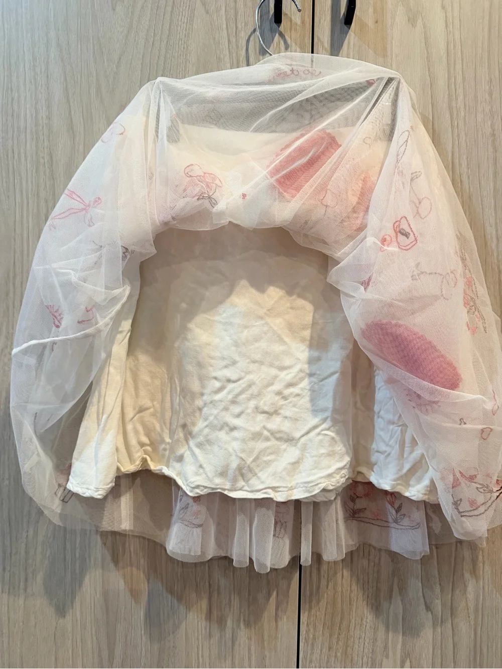 Free People white tulle